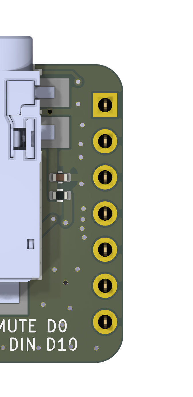 arply DAC board, left header