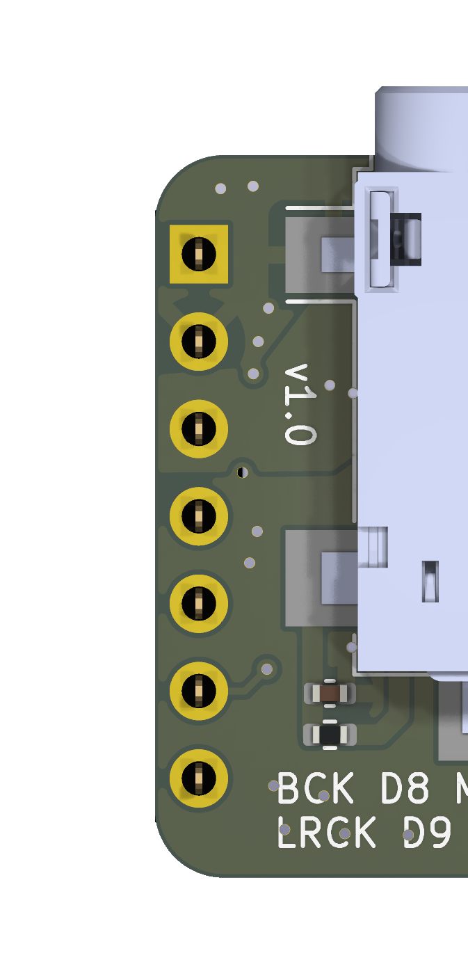 arply DAC board, right header